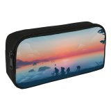 yanfind Pencil Case YHO Coyle Lifestyle Goonies Morning Sunrise Silhouette Minimal Art Landscape Panorama Zipper Pens Pouch Bag for Student Office School