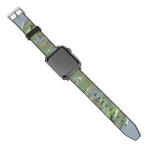 yanfind Watch Strap for Apple Watch  Ripples Effects Texture Liquid Sea Swim Art Compatible with iWatch Series 5 4 3 2 1
