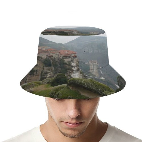 yanfind Adult Fisherman's Hat Winter Highland Cliff Escarpment Mountain Etali Hill Outcrop Landforms Mountainous Historic Valley Fishing Fisherman Cap Travel Beach Sun protection