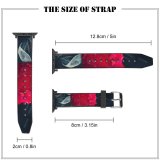 yanfind Watch Strap for Apple Watch Comfreak Flowers Dark Rose  Drops Closeup Compatible with iWatch Series 5 4 3 2 1