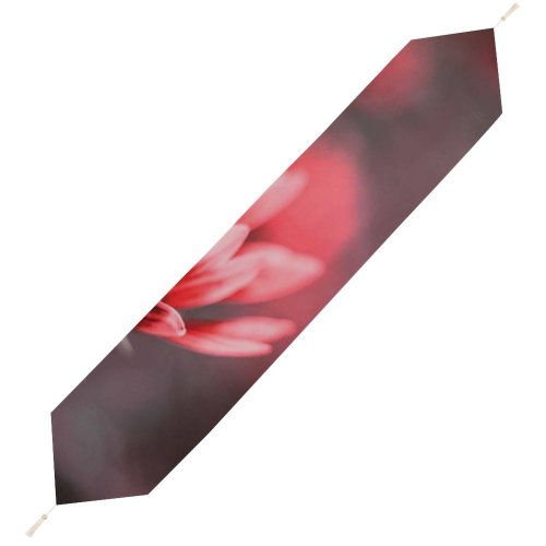 Yanfind Table Runner Blur Focus Beautiful Plant Delicate Flowers Depth Field Macro Growth Blooming Blurry Everyday Dining Wedding Party Holiday Home Decor