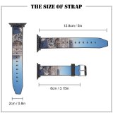 yanfind Watch Strap for Apple Watch Winter Cloud Landscape Sky Tree   Field Frost Winter Natural Freezing Compatible with iWatch Series 5 4 3 2 1