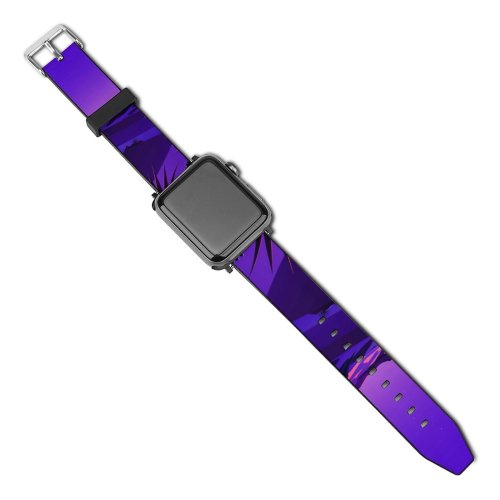 yanfind Watch Strap for Apple Watch Lake Mountains Rocks  Sunset Starry Sky Purple Scenery MacOS Big Sur Compatible with iWatch Series 5 4 3 2 1