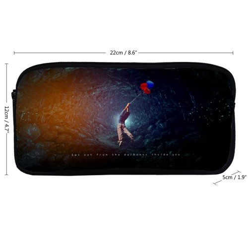 yanfind Pencil Case YHO Quotes Get from Darkness You Popular Inspirational Zipper Pens Pouch Bag for Student Office School