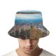 yanfind Adult Fisherman's Hat Shanghai City China Aerial Cityscape Sunset Skyscrapers High Rise Building Oriental Pearl Fishing Fisherman Cap Travel Beach Sun protection