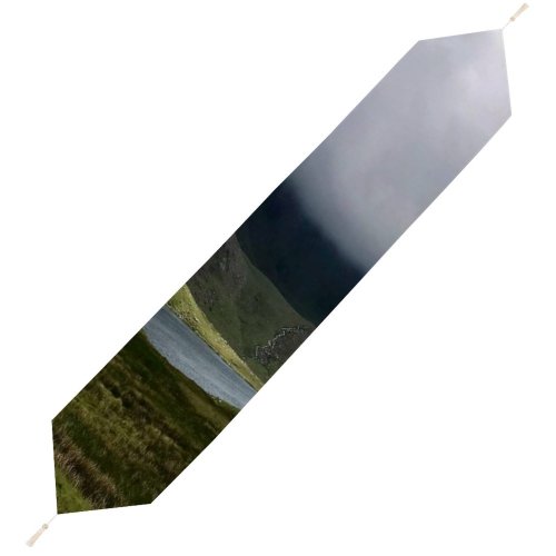 Yanfind Table Runner Scenery Uk Tundra Caernarfon Range Lake Mountain Wales Grass Wilderness Plant Everyday Dining Wedding Party Holiday Home Decor