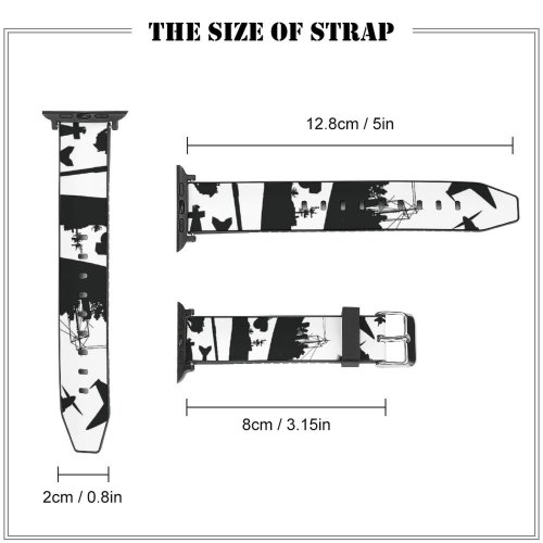 yanfind Watch Strap for Apple Watch Battle M4 E 2C Armed Armored Vehicle Iraq Forces Howitzer  Cruise Compatible with iWatch Series 5 4 3 2 1