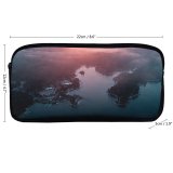 yanfind Pencil Case YHO Images Fog Mist River Aerial Quiet Wallpapers Lake  Tree Free States Zipper Pens Pouch Bag for Student Office School