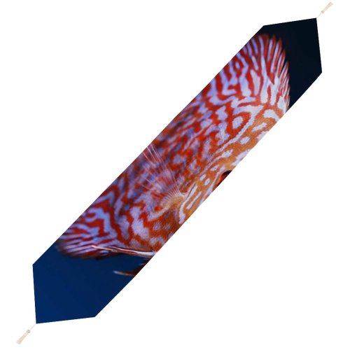 Yanfind Table Runner Biology Beautiful Life Underwater Aquatic Marine Aquarium Wildlife Salt Sea Eye Fish Everyday Dining Wedding Party Holiday Home Decor