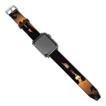 yanfind Watch Strap for Apple Watch Love Couple Silhouette Sunset Backlit Seascape Dawn Beach Romantic Compatible with iWatch Series 5 4 3 2 1