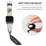 yanfind Watch Strap for Apple Watch Winter Landscape Pine Trees Frosted Trees Sunny Snow Compatible with iWatch Series 5 4 3 2 1