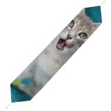 Yanfind Table Runner Funny Curiosity Cute Cat Young Little Eye Portrait Pet Whisker Downy Fur Everyday Dining Wedding Party Holiday Home Decor