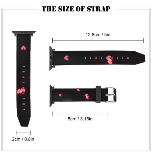 yanfind Watch Strap for Apple Watch Sex Night Love Light Valentine Texture Heart Bokeh Wallpapers Creative Images Compatible with iWatch Series 5 4 3 2 1