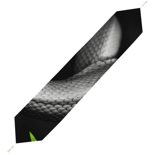 Yanfind Table Runner Dark Snake Reptile Eyes Jungle Everyday Dining Wedding Party Holiday Home Decor