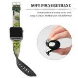 yanfind Watch Strap for Apple Watch Landscape Plant Woodland Forest River Creative Tian Pictures Outdoors Jungle Tree Compatible with iWatch Series 5 4 3 2 1