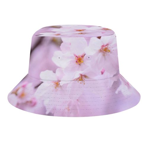 yanfind Adult Fisherman's Hat Flowers Cherry Blossom Cherry Flowers Spring Flowers Fishing Fisherman Cap Travel Beach Sun protection
