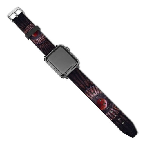 yanfind Watch Strap for Apple Watch Oliver Henze Black Dark Blood  Sky  Circular Wood Photoshop Compatible with iWatch Series 5 4 3 2 1