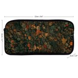 yanfind Pencil Case YHO Clay Banks Autumn Trees Forest Aerial Birds  Trees Zipper Pens Pouch Bag for Student Office School