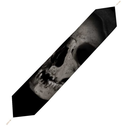 Yanfind Table Runner Dark Grim Reaper Skull Scary Everyday Dining Wedding Party Holiday Home Decor