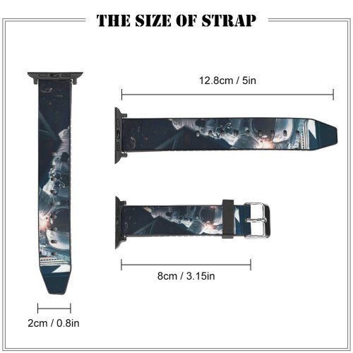 yanfind Watch Strap for Apple Watch Vadim Sadovski Space Astronaut Space Station Laptop SciFi Space Suit Lights Compatible with iWatch Series 5 4 3 2 1