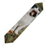 Yanfind Table Runner Yell Meow Cat Little Roar Grass Kitten Bicolor Pet Fur Whiskers Yelling Everyday Dining Wedding Party Holiday Home Decor