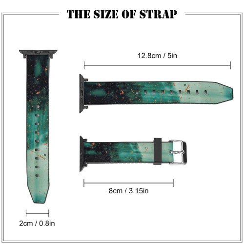 yanfind Watch Strap for Apple Watch Landscape Domain Experimental Pictures Outdoors Grey Abstract Light Public Art Images Compatible with iWatch Series 5 4 3 2 1