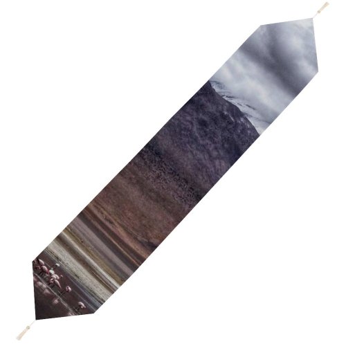 Yanfind Table Runner Scenery Tundra Birds Range Lake Colorada Mountain Domain Laguna Public Outdoors Everyday Dining Wedding Party Holiday Home Decor