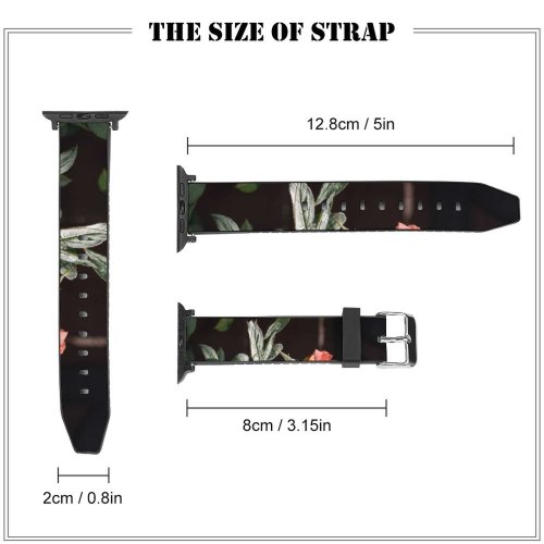yanfind Watch Strap for Apple Watch Free Flower Vegetation Petal Rose Plant  Acanthaceae Images Bush Compatible with iWatch Series 5 4 3 2 1