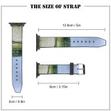 yanfind Watch Strap for Apple Watch Countryside Plant Rains Fields Farming Production Pictures PNG Grassland Cloud India Compatible with iWatch Series 5 4 3 2 1