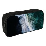 yanfind Pencil Case YHO Willian Justen De Vasconcellos Reynisfjara Sand Beach  Aerial Ocean Iceland Zipper Pens Pouch Bag for Student Office School
