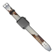yanfind Watch Strap for Apple Watch York City Skyscrapers Cityscape Sunset Evening Compatible with iWatch Series 5 4 3 2 1