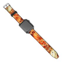 yanfind Watch Strap for Apple Watch Pyrotechnic Lights Night Fireworks Midnight Diwali Festival Event Year's Eve Fte Compatible with iWatch Series 5 4 3 2 1