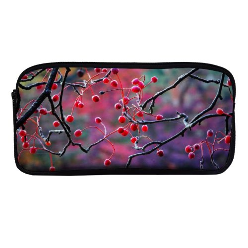 yanfind Pencil Case YHO Images Autumn HQ Petal Public Wallpapers Plant Tree Fruits Berries Pictures Cherry Zipper Pens Pouch Bag for Student Office School