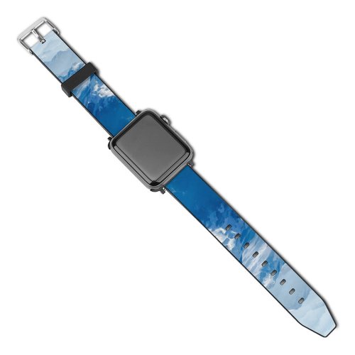 yanfind Watch Strap for Apple Watch John Rodenn Castillo Swiss Alps Snow Covered Mountains  Switzerland  Peak Compatible with iWatch Series 5 4 3 2 1