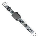 yanfind Watch Strap for Apple Watch Landscape Domain Rock Iceland Pictures Winter Desolate Sea Outdoors Grey Snow Compatible with iWatch Series 5 4 3 2 1