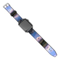 yanfind Watch Strap for Apple Watch Atanas Malamov Trillium Lake Mount Hood Pine Trees Forest Reflection Oregon USA Compatible with iWatch Series 5 4 3 2 1