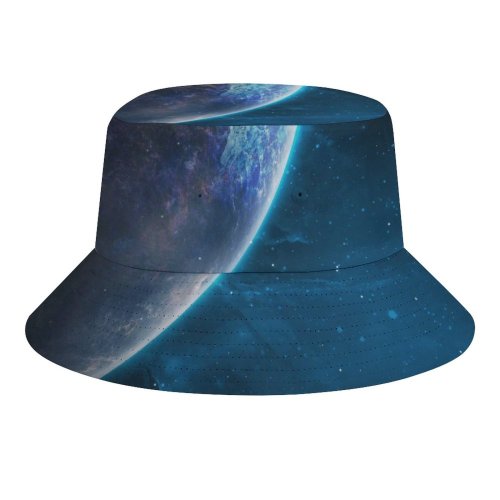 yanfind Adult Fisherman's Hat Space Planet Galaxy Stars Cosmos Fishing Fisherman Cap Travel Beach Sun protection