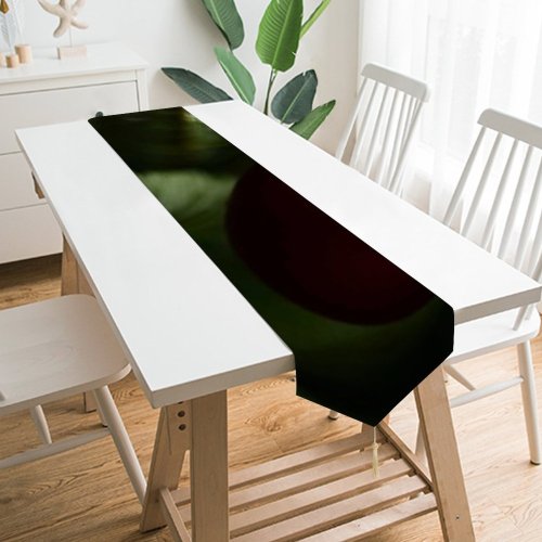 Yanfind Table Runner Blur Focus Christmas Field Hanging Decoration Celebration Ball Ornament Depth Everyday Dining Wedding Party Holiday Home Decor