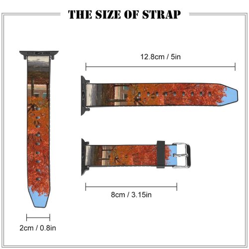 yanfind Watch Strap for Apple Watch United Plant W Pictures Stock Tree Free Vegetation Maple Elm Monroe Compatible with iWatch Series 5 4 3 2 1