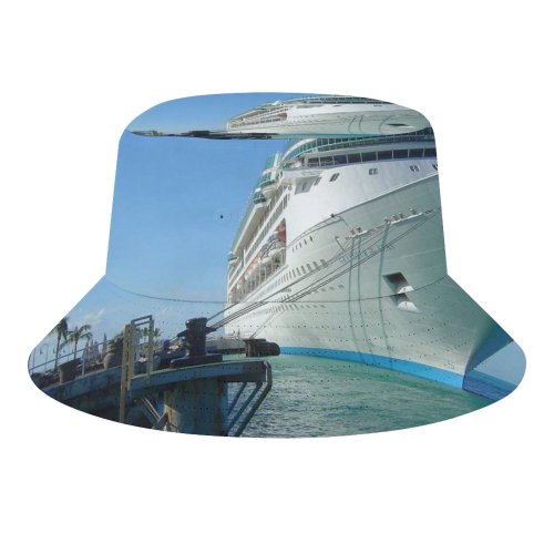 yanfind Adult Fisherman's Hat Vehicle Ship Cruise Motor Boat Key Ship Ocean Watercraft Ocean Dock Naval Fishing Fisherman Cap Travel Beach Sun protection