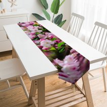 Yanfind Table Runner Jerry Wang Flowers Cherry Blossom Flowers Cherry Bloom Spring Everyday Dining Wedding Party Holiday Home Decor