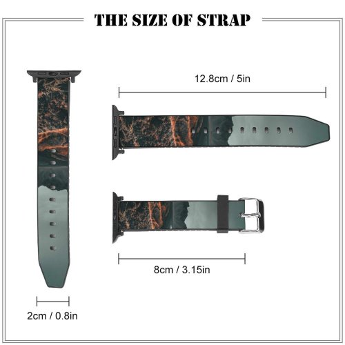 yanfind Watch Strap for Apple Watch Benjamin Suter Beach Rocks Seashore Landscape Compatible with iWatch Series 5 4 3 2 1