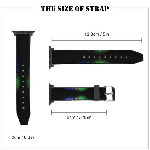 yanfind Watch Strap for Apple Watch Dark Minimal Butterfly Galaxy Fold Compatible with iWatch Series 5 4 3 2 1