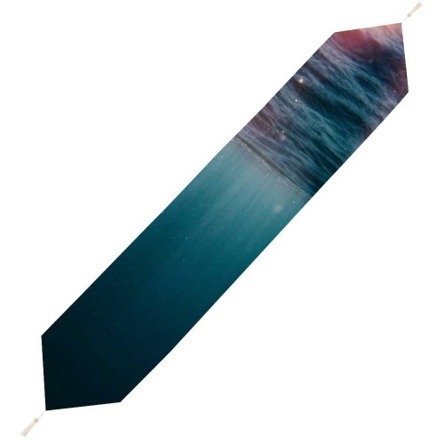 Yanfind Table Runner Beautiful Underwater Desktop Zoom Pretty Reflection Motion Sea Cool Everyday Dining Wedding Party Holiday Home Decor