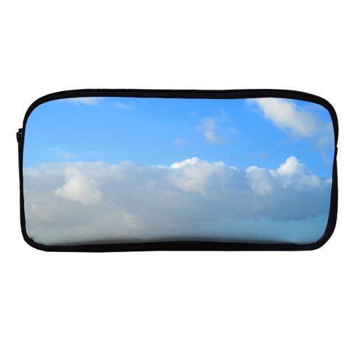 yanfind Pencil Case YHO Bucolic Tranquil Horizon Natural Autumn Cloud Landscape Sky Calm Countryside Peaceful Grassland Zipper Pens Pouch Bag for Student Office School