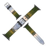 yanfind Watch Strap for Apple Watch Rural Countryside Road Farm Lines Pictures PNG Grassland Outdoors Trnava Donja Compatible with iWatch Series 5 4 3 2 1