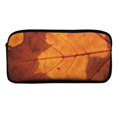 yanfind Pencil Case YHO Maple Perspective Autumn Landscape Maple Plant Leaf Forest Leaf Sunshine Tree Tree Zipper Pens Pouch Bag for Student Office School