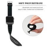 yanfind Watch Strap for Apple Watch Abstract Dark Grid Neon Squares Compatible with iWatch Series 5 4 3 2 1