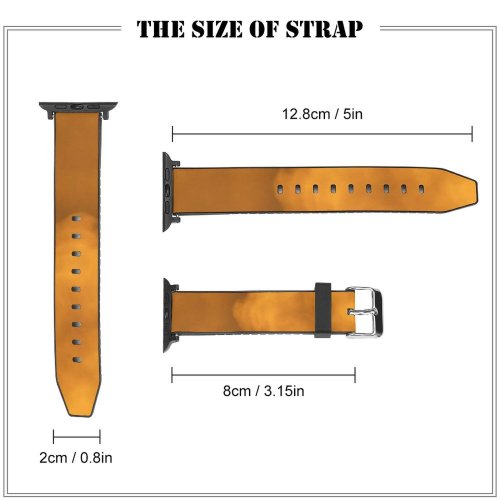 yanfind Watch Strap for Apple Watch  Cloud Mist Fire Fog Sky Daytime Atmospheric Atmosphere Cumulus Heat Compatible with iWatch Series 5 4 3 2 1
