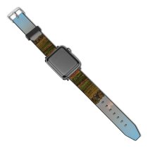 yanfind Watch Strap for Apple Watch Savanna Countryside West Cirebon PNG Grassland Outdoors Grey Compatible with iWatch Series 5 4 3 2 1